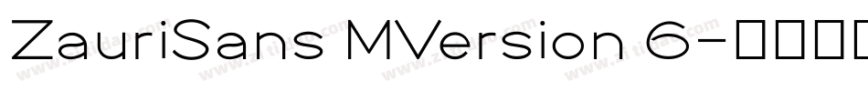 ZauriSans MVersion 6字体转换